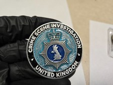 2" Crime Scene Investigation United Kingdom Challenge Coin UK CSI