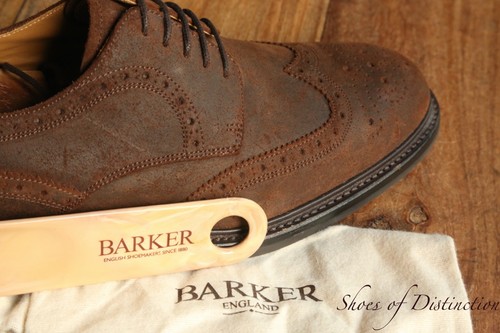 Barker brown rough out suede - brown,