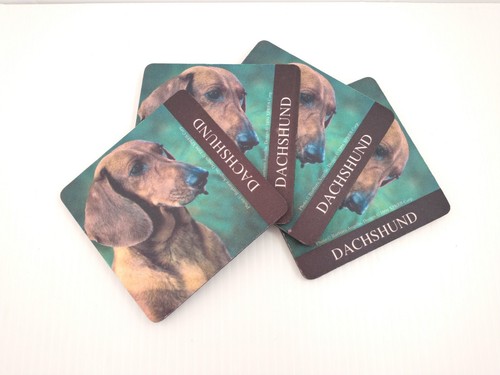 Canine coasters tan red - coasters,