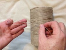 SOMAC Unwaxed LINEN hand sewing thread - heavy duty for canvas sails and leather