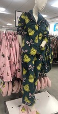 The Grinch fleece christmas pyjamas top/bottom separate Primark XS-2XL New tag