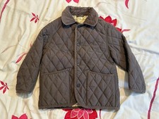 John Partridge Nylon Lightweight Button-Up Quilted Jacket - Brown - Size S