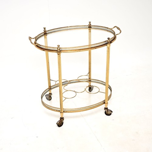 Vintage french brass drinks - vintage,