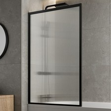 Matt Black Over Bath Shower