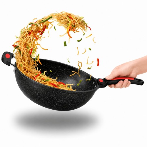 32cm nonstick wok stir - nonstick,