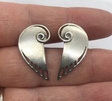 Unusual Silver 925 Earrings