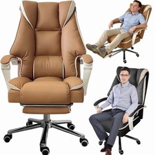 Gaming Massage Chair Footrest Office Computer PC Racing Recliner Swivel Seat