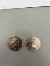 2 Old 50P Pieces