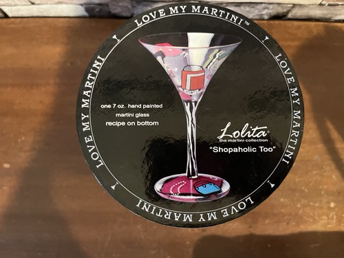 Hand painted martini glass - painted,
