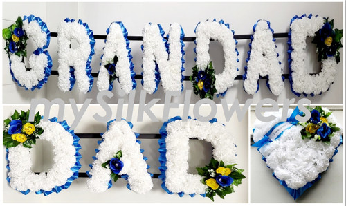 Dad artificial silk funeral - silk,