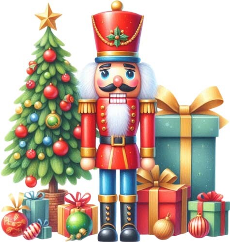 Christmas nutcracker wall art - nutcracker,