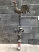 Antique Cast & Wrought Iron Cockerel Weathervane 5ft 4" Tall