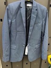 Boys Slim Fit Suit Jacket Size 12 Years Blue Dots
