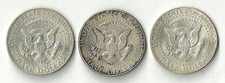 USA  3 x Half Dollar  Kennedy