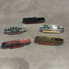 5 Railway Themed Enamel Badges Vintage Black Prince LMR duchess LMR class 5 +