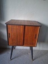 Mid-Century Vintage Wood Vinyl