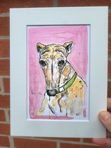 Fun greyhound whippet hand