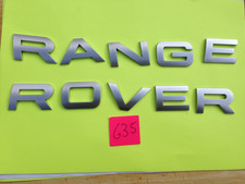 USED Genuine Land Rover RANGE ROVER atlas silver bonnet Plastic lettering Badge.