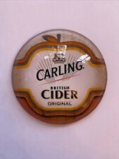 Carling Cider Round Fisheye Badge Beer Pump Font, Mancave, Pub, Bar, Lager, Ale