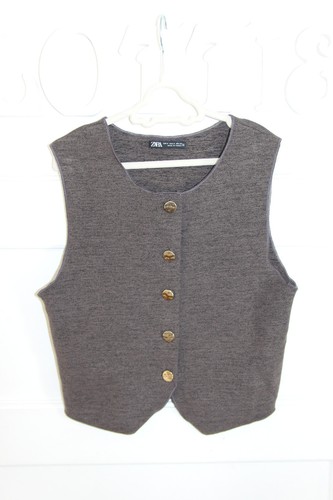 Zara brown grey knit gold - zara, brown/grey