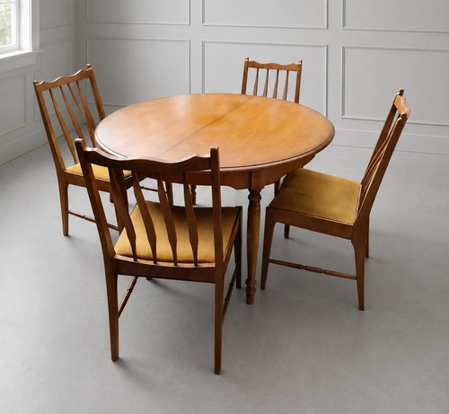 Stag table and - and, chairs