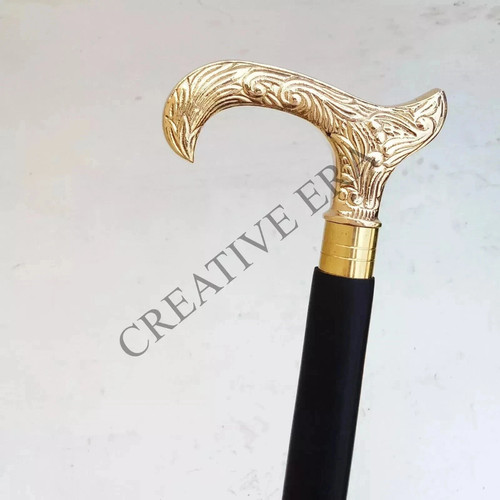 Handmade wooden walking stick - handmade,
