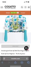 Grubs Up Cosatto Portable Baby High Chair, Table Mounted, Used, Dragon Kingdom