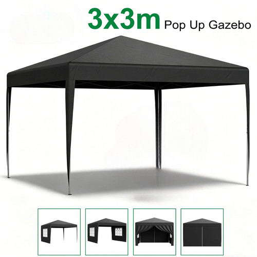 3x3m heavy duty gazebo marquee - 3x3m,