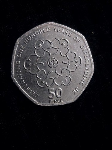 50p coin 2010 celebrating - 50p, one