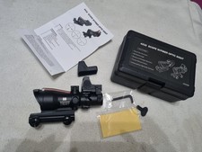 FDE ACOG TA31 RMR 4x32 Illuminated Fibre Optic Sight Scope with RMR Airsoft