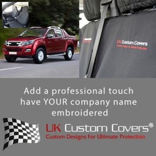 Isuzu D Max Front Seat Covers With Integral Headrests (2025+) Embroidery 814 Bem