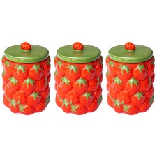 Ceramic Strawberry Storage Jar
