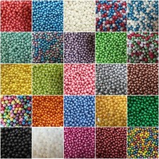 3mm Pearls Cupcake Sprinkles Edible Birthday Cake Decorations Wedding Toppers