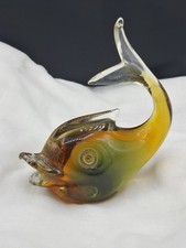 Vintage Murano Glass FIsh Figurine Paperweight 