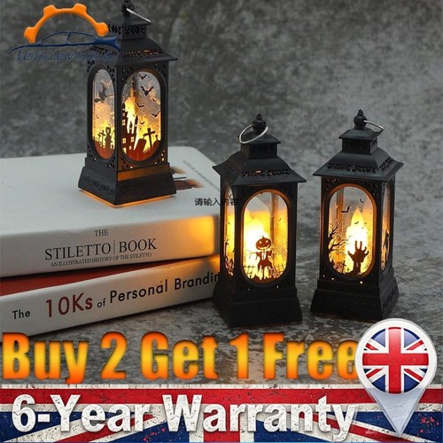 Halloween led candle lantern - halloween,