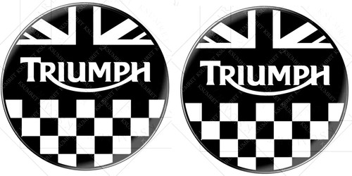 Triumph logo stickers - 2x,