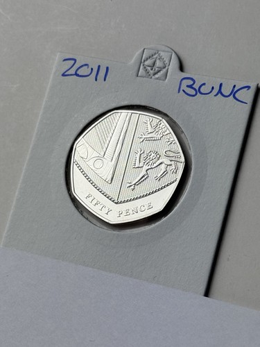2011 shield 50p - 2011, uncirculated