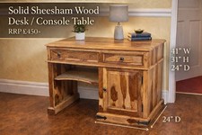 Solid Sheesham Wood Desk /