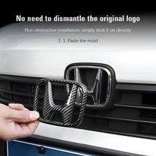 Car Badge Stickers Front Grille Trunk Steering Wheel badge For Honda Civic CRV