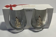 Bebe 2 Stemless Wine Glasses