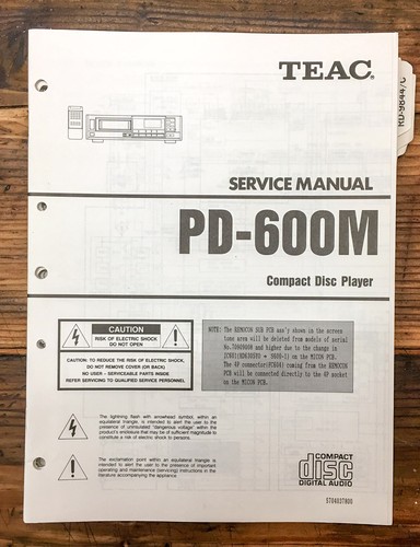 Teac 600m player - teac, cd