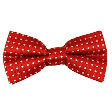 Red & White Polka Dot Bow Tie