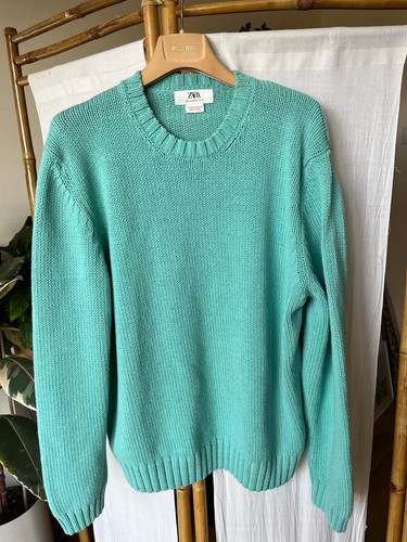 Zara mint green - mint, crew