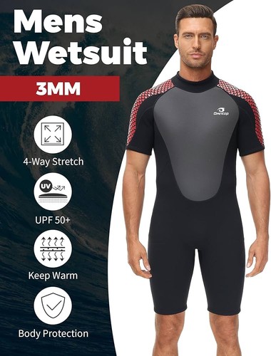 Mens shorty wetsuit - mens, 3mm