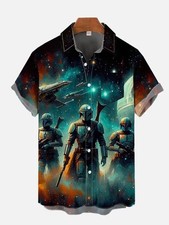 Mens Button Down Shirts Star