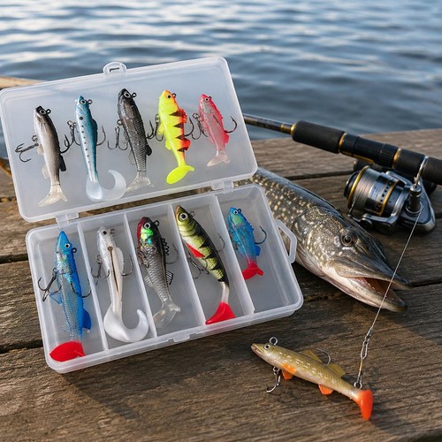 Mixed pike fishing lures - 10,