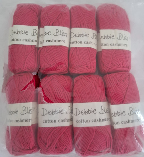 50g balls pink cotton - of,