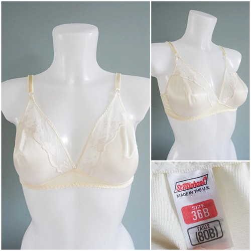 Vintage 1980s bra brassiere - vintage,