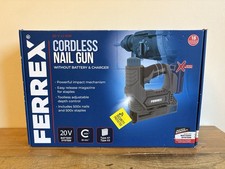 Ferrex 20V Li-ion Cordless Nail Gun - Body Only - Brand New