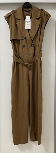 Zara toffee brown linen - zara,